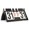 PhantomSky 6-Digital Multi-Function Scoreboard Score Keeper Flip Score Keeper Portable Table Top Flip Scorekeeper for Volleyball Badminton Basketball Football Track and Field Tennis, Black+Red