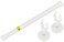 MUTUACTOR 1PCS Magnetic Curtains Rods,Heavy-Duty White Magnetic Door Curtain Rods for Metal Doors 13&rdquo; to 26&rdquo;,No Drilling Anti-slip Window Curtain Rods Adjustable Y-Clamp Magnetic Holders for Curtains