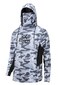 KOOFIN GEAR Performance Hooded Fishing Shirt Long Sleeve Hoodie Sun Protection ;Grey;Large
