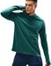 Haimont Men's UPF 50+ Sun Protection Hoodie Long Sleeve SPF Fishing Hiking Running Thumbhole Shirts Hooded Quick Dry Lightweight, Dark Green, 3XL