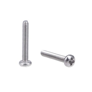 uxcell M2x12mm Machine Screws Pan Phillips Cross Head Screw 304 Stainless Steel Fasteners Bolts 60Pcs