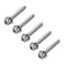 uxcell M4 x 35mm Stainless Steel Phillips Pan Head Machine Screws Bolts Combine with Spring Washer and Plain Washers 5pcs