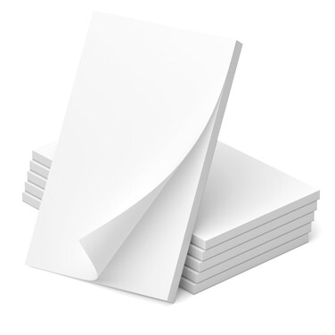 Note Pads 3x5, 6 Pack Small Notepads 3x5 Memo Pads, Small Notebooks 3x5 Scratch Pads, Small Writing Pads of Paper 3x5, White Mini Notepad 3x5 Blank Server Pads, Writing Notes Paper, 50 Sheets/Padad