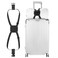 Luggage Bungee Strap - Adjustable Elastic Luggage Straps with Buckle for Attaching Roller Bags, Black Luggage Strap for Suitcases Handle Carry On Add Bag, Backpack, Purse, Rolling Bag, Handbag