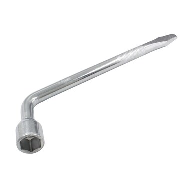 Piutouyar 21mm Car Spare Tire Wrench, Heavy Duty Tire Lug Wrench, Hexagon Slotted End Socket L-shaped Repair Tool