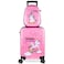 Kids Luggage and Backpack 18 Suitcase with Spinner Wheel Hard Case Travel Suitcase 13 Backpack Girl Suitcase Set for Kids Supplies (Pink, Unicorn Style)