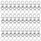 Key Chain Swivel Hooks, Anezus 100pcs Keychain Hardware Metal Swivel Snap Hook Lanyard Clips Hooks with Keychain Rings for Keychain Hardware and Lanyard Charms