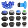 12 Pcs Faucet Cache Aerators with 6 Pcs Removal Wrench Tool, iFealClear Water Saving Flow Restrictor Replacement Part, for Bathroom or Kitchen Sink, M16.5 18.5 21.5 24 mm Tap Aerators Flow Restrictor