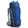 MOUNTAINTOP 80L Internal Frame Backpack for Man &amp; Women Backpacking Hiking Backpack with Rain Cover,Blue