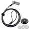 Clnyrwcb Laptop Cable Lock, 4 Digital Combination Lock, Security Computer Cable Lock with a Metal Round Anchor Plate for Any PC, Tablets, Notebooks, and Other Devices