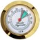 Medium Round Analog Hygrometer Humidity Gauge for Humidors - Color: Gold