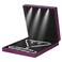 Large Velvet Jewelry Set Gift Box, Necklace Box With LED Light, Elegant Velvet Gift Box For Bracelet Necklace Earring Ring (Purple)