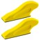 Moicstiy 3.5inch x 1inch Micro Sander Kit, 2Pcs Mini Hand Sanding Blocks Sanding Pad Hook Backing Plate for Narrow Spaces Polishing, DIY