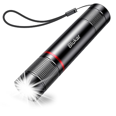 Blukar Flashlight Rechargeable, 2000L High Lumens Flashlight, Super Bright Small LED Flash Light- Zoomable, Adjustable Brightness, Long Lasting for Camping, Outdoors and Home Emergency