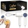 GOCHA Gadgets   Hand Whisk Electric   3 Speed Handheld Mixer   Two Whisk Mount Baking Mixer   Cordless Electric Hand Mixer For Eggs, Soups, Cream, Batters   Portable, Wireless &amp; Rechargeable (White)
