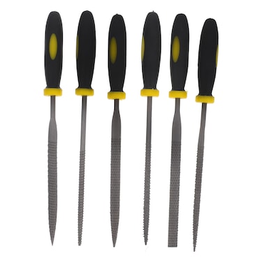 6pcs Rasp File 140x3mm Woodworking Files Comfortable Hand Grip Handles Precision Carving Detailed Work