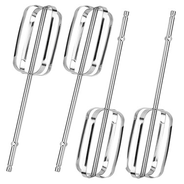 HASANBAR 4 Pack Hand Mixer Beaters, Compatible with Hamilton Beach Hand Mixer 62692 62695V 64699 62682RZ, Beater Replacement Fit Beach Blender Parts, Hand Mixer Blades Attatchment