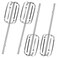 HASANBAR 4 Pack Hand Mixer Beaters, Compatible with Hamilton Beach Hand Mixer 62692 62695V 64699 62682RZ, Beater Replacement Fit Beach Blender Parts, Hand Mixer Blades Attatchment