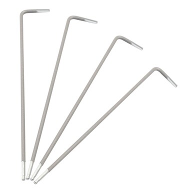 Hordion 4 Pcs 5mm Ball End Hex Key Wrench, L Shaped Long Arm Allen Wrench S2 Steel Repairing Tool for Bicycle Furniture Equipment