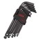 DISEN 13 Pieces Hex Key Allen Wrench Set SAE Size with Ball End, 1/20-3/8 Inch, Long Arm Ball Design, Chrome Vanadium Steel