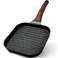 ESLITE LIFE 7 Inch Nonstick Small Grill Pan for Indoor Cooking, Versatile Induction Square Grilling Skillet Steak Pan for Stove Tops, PTFE &amp; PFOA Free, Black