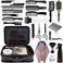 Barber Tools Case Set, Hairdresser Bags Cutting Set for Barbershop Home Hair Stylist Supplies, 22in1 Barber Bag, Cape, Comb, Shears Razor, Neck Duster Brush, Spray Bottle, Clips, Applicator Bottle