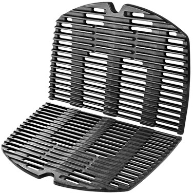 GGC 7646 7584 Grill Grates for Weber Q3200 Q320 Q300 Q3000 Q3100 Gas Grills, 17.8" x 25" Cast Iron Cooking Grates for Weber 586002 57060001 404341 Grill, 2PCS Replacement Accessories for Weber Baby Q