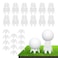 Rolitwils Golf Simulator tees, 22Pcs Plastic Golf Mat Tees for Home, Outdoor or Indoor Golf Tees for Training, Practice Golf tees for Winter Turf and Driving Range, Pack of 12 Tall &amp; 12 Small