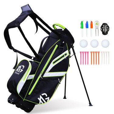 XDriveMax Golf Stand Bag, Lightweight Golf Bag with Stand for Men &amp; Women Premium Golf Club Bags with Rain Cover,Cooler and Golf Accessory Kit