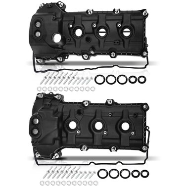 A-Premium Left Right Engine Valve Cover Kit Compatible with Ford Explorer 2011-2019, F-150 2011-2012, Mustang Edge Taurus, 3.5L 3.7L Naturally Aspirated Engine, with Gasket Bolt, BR3Z6582R BR3Z6582G