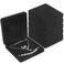 Yinkin 6 Pcs Velvet Jewelry Set Box Jewelry Gift Boxes Earring Ring Bracelet Necklace Gift Box Empty Jewelry Boxes Jewelry Storage Case Jewelry Storage Holder for Wedding Travel (Black)