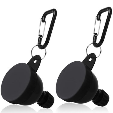 TEESSUE 2 Pcs Protein Powder Container, Portable Protein Powder Travel Container, Protein Powder Funnel, Water Bottle Funnels for Powder Mixes, Pre Workout/Gym Supplement Funnel Keychain (100ml)