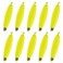 Alwonder 10-Pack Fishing Bobbers Floats, Weighted Bobbers for Fishing Cigar EVA Foam Snap-on Floats Corks Floaters Buoys for Crappie Bass Panfish Bluegills Trout S Yellow