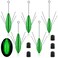 Libima 5 Pcs Sputnik Sinker Surf Weight Long Tail Fishing Sinkers Fishing Equipment Sputnik Surf Weight for Sea Sand Ocean Beach, Green(3 oz, Luminous)
