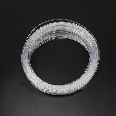 AZIMOM PMMA Plastic 2mm(0.08inch) 50m(164ft) End Glow Fiber Optic Cable Roll for Star Sky Ceiling All Kind Led Light Engine Driver Source