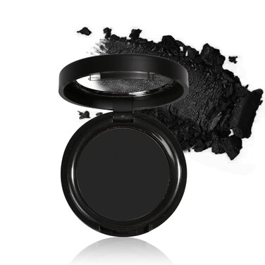 Mysense Single Matte Black Eyeshadow,Pressed Fine Powder Eye Shadow,High Pigment Longwear Single Black Eye Makeup for Day&amp;Night (02)