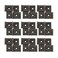 Litoexpe 12pcs Double Folding Hinges, 270 Degree Rotation Screen Door Hinges, Metal Folding Acting Hinges with Mounting Screws (47mmx54mm, Brown)