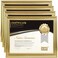 Memory Island 8.5x11 Diploma Document frames,Real Glass Fronts, 4 Pack Gold Certificate Frames for Wall Or Tabletop Display,Diploma Frames For Degree Award