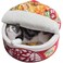 寵幸 Ramen Noodle Dog &amp; Cat Bed,Keep Warm and Super Soft Creative Pet Nest for Indoor Cats,Removable Washable Cushion for Small Medium Large Dogs and Cats