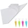 Engorgio Disposable Mini Piping Bags 8 inch Pastry Bag Pastry Crimpers Small Piping Bags Disposable Pastry Bags For Cake Macarons Dessert Decorations Cookies Baking Cupcakes (Clear, 100 Pcs)