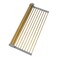 Snailhouse Roll Up Dish Drying Rack, Stainless Steel Dish Drainer Over The Sink with Anti-Slip Silicone for Kitchen Counter, Gold (17.8 x 11.8 in)