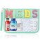 BuyCard Chenille Letter Clear Medicine Bags, Makeup Meds Bags, Preppy Patch Cosmetic Bag with Zipper and Wristlet, Waterproof PU&amp;PVC Toiletry Medicine Storage Case, Portable Travel Drugs Pills Pouch
