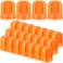 Juexica 25 Pcs T Post Rebar Caps Safe T Post Caps Rebar Safety Caps Orange T Post Topper Safety Orange for T Posts and U Posts for Wire and Tape Ends of Tent Stakes, Rebar, Pipe, Livestock Fencing