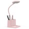 AXX Cute Desk Lamp, Pink Table Light for Kids, Women, Teen Girls, Adjustable LED, Small, Rechargeable, Battery Operated, Touch Control, Gooseneck, Home Office Accessories, College Dorm Essentials