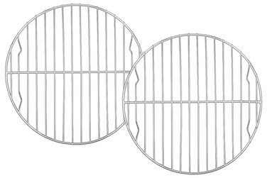 TeamFar Round Cooling Rack Set of 2, 9 Inch Round Rack Baking Steaming Roasting Rack Set Stainless Steel, Healthy &amp; Dishwasher Safe, Mirror Finish &amp; Rust Free