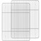 Cooling Rack and Baking Rack with Stainless Steel, 2 - Pack Heavy Duty Cooling Racks for Cooking and Baking, Rectangle Cookie Cooling Rack 16 x 12Inches, Oven &amp; Dishwasher Safe