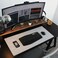 DAWNTREES Felt Desk Pad,Large Keyboard Mat,Office Wool Desk Mat,Keyboard Pad, Extra Large Felt Mouse Pad, Suitable for Computers,Keyboard, Laptops, Offices and Homes. (Light Gray)