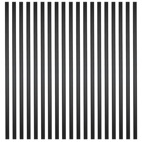 Myard 29 Inches Grooved Estate Square Aluminum Deck Balusters for Decking Railing Patio Fence, Modern Look (25-Pack, Matte Black)