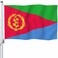 YongFoto Eritrea Flag 2x3ft Double Sided Eritrean Flags Banner for Outdoor Celebrations Home Garden Porch Party Decoration Flags with 2 Sturdy Grommets Precision Machine Stitched