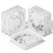 upHere 120mm White Computer Case Fans 5-Pack,High Performance Cooling Low Noise 3-Pin Hydraulic Bearing Ultra Quiet Long Life Up to 40,000 Hours,Compatible with Desktop,NT12043-5